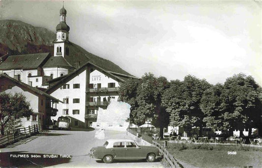 73999680 Fulpmes Tirol AT Gasthof Lutz mit Kirche