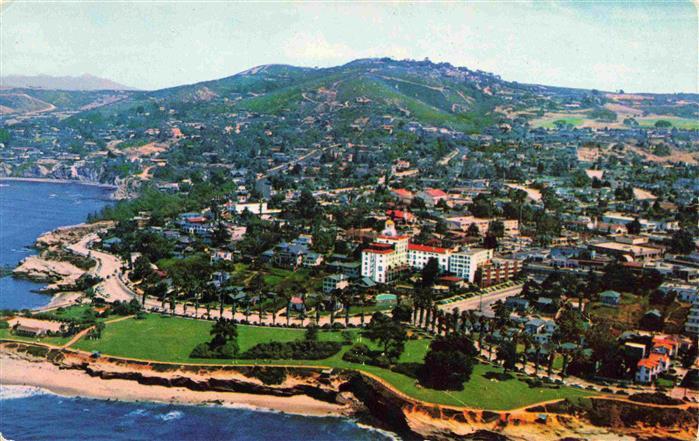 73999933 La Jolla California USA La Valencia Hotel Aerial View