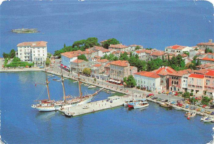 73999964 Porec Croatia Hafen Dreimaster Segelschiff