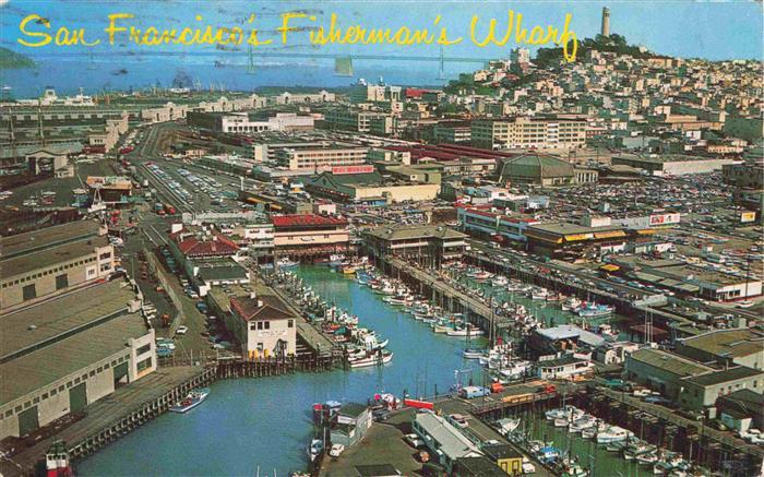 74000123 SAN FRANCISCO California USA Fishermans Wharf Aerial View