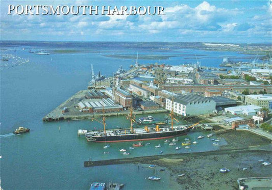 74000167 Portsmouth UK Harbour aerial photograph