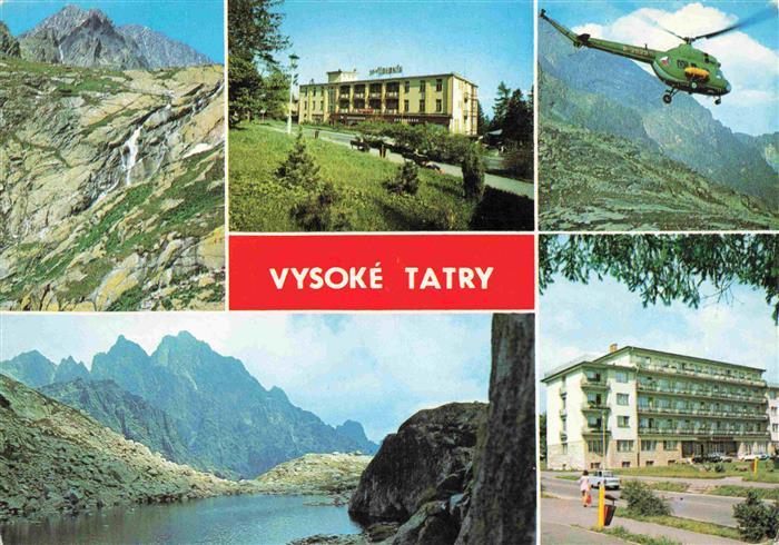 74000528 Vysoke Tatry Poprad SK Panorama Stary Smokovec hotel Udernik Vrtulnik V