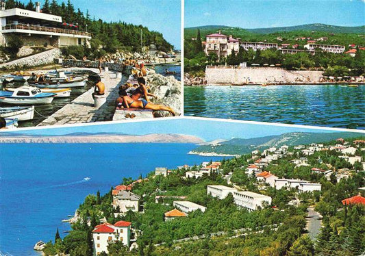 74000699 Dramalj CRIKVENICA Croatia Hotel Riviera Hafenpartie Fliegeraufnahme