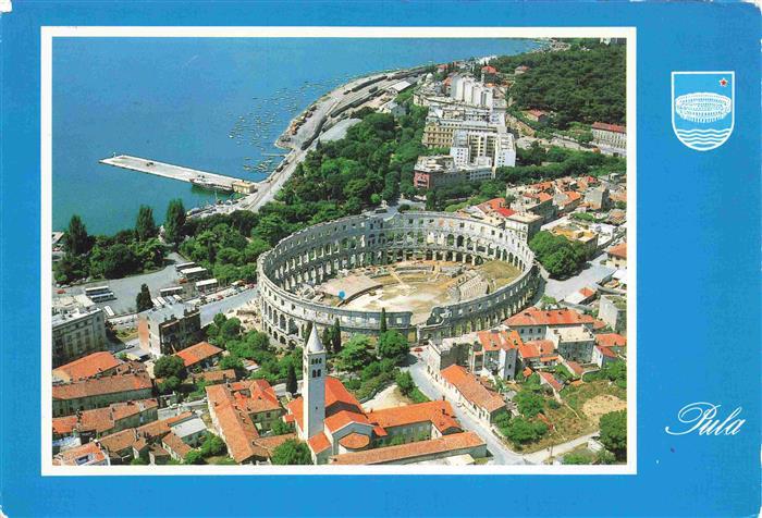 74000716 Pula Pola Croatia Amfiteater Fliegeraufnahme