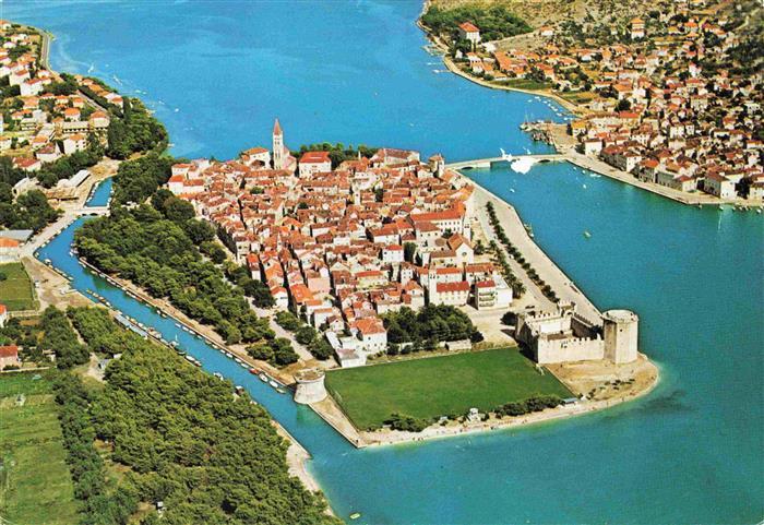 74000718 Trogir Trau Croatia aerial photography