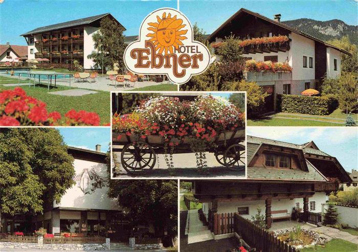 74001109 Heiligengeist Kaernten Hotel Ebner Swimming Pool Blumenschmuck