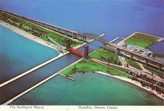 74001326 Hamilton Ontario The Burlington Skyway Fliegeraufnahme