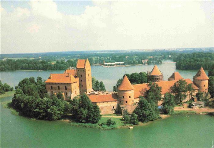 74001353 Trakai Lithuania Trakai Insular Castle Fliegeraufnahme