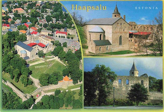 74001357 Haapsalu Hapsal Estonia Fliegeraufnahme Kirche Ruine