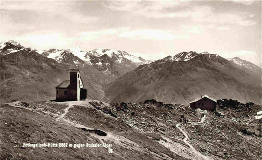 74000811 Rotkogljochhuette 2650m Hochsoelden Tirol AT mit Stubaier Alpen