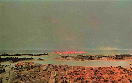 74000824 St Augustine Florida USA Lighted View of Diorama