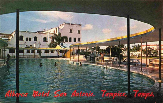 74000828 Tampico Tamaulipas Mexico Alberca del Motel San Antonio Courts en la Av