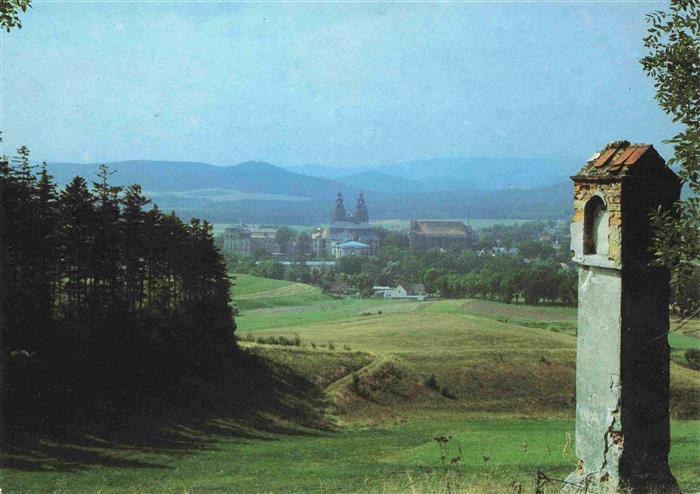 74001196 Gruessau Krzeszow PL Abtei Gruessau Panorama mit Riesengebirge