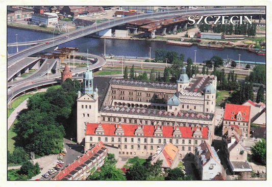 74001569 Stettin SZCZECIN Pommern PL Schloss der Pommernfuersten Fliegeraufnahme