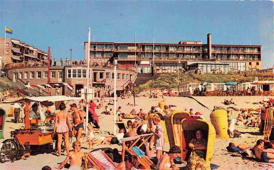 74001856 ZANDVOORT-AAN-ZEE Noord Holland NL Strandgezicht met Hotel Bowes