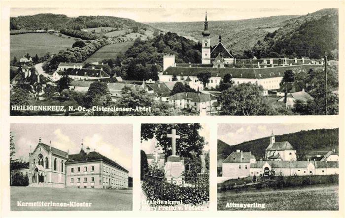 74001877 Heiligenkreuz Kloster Niederoesterreich AT Panorama Karmelitterinnenklo