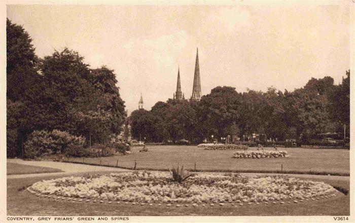 74001897 Coventry  UK Grey Friars Green and Spires