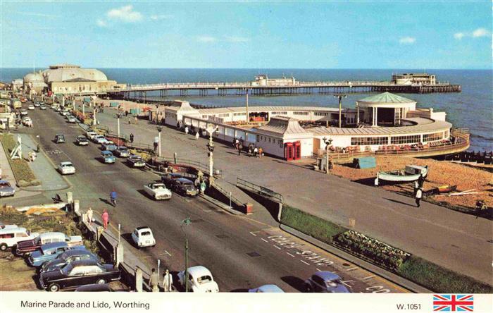 74001939 Worthing  West Sussex UK Marine Parade and Lido