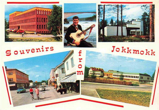 74002312 Jokkmokk Suède Vues locales et partielles guitariste