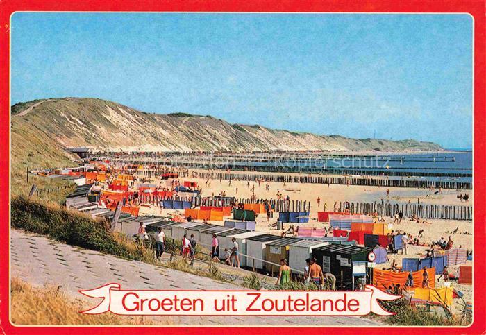 74002162 Zoutelande Zeeland NL Plage panoramique côtière