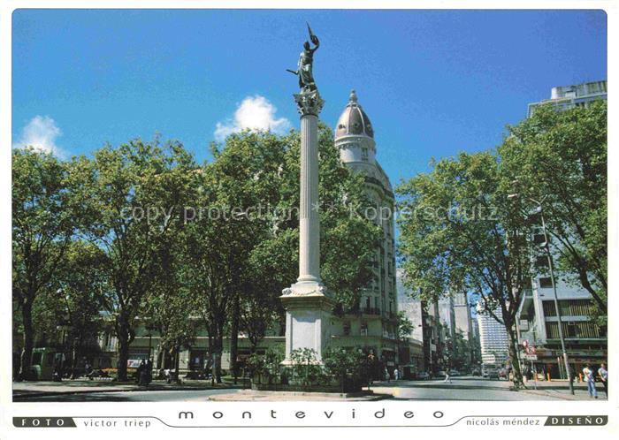 74002688 MONTEVIDEO Uruguay Plaza Cagancha Monumento