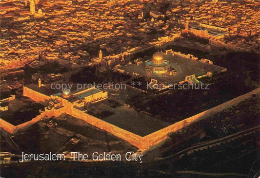 74002854 Jerusalem  Yerushalayim Israel The Golden City Fliegeraufnahme