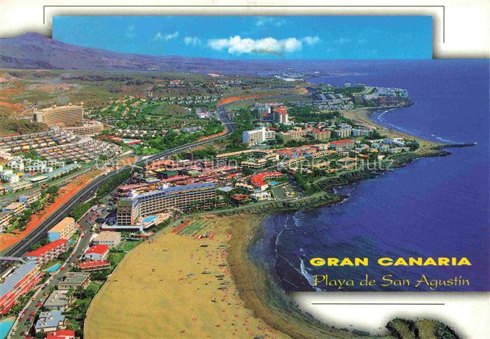 74002944 Playa de San Agustin Gran Canaria Fliegeraufnahme