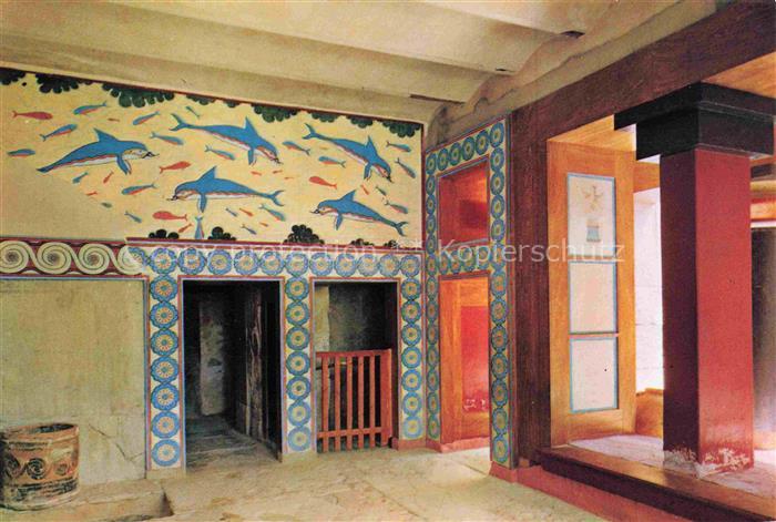 74003237 Knossos Cnosse Kreta Crete Greece Megaron der Koenigin