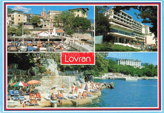 74003258 Lovran Lovrana Laurana Croatia Hafenpartie Hotel Strand