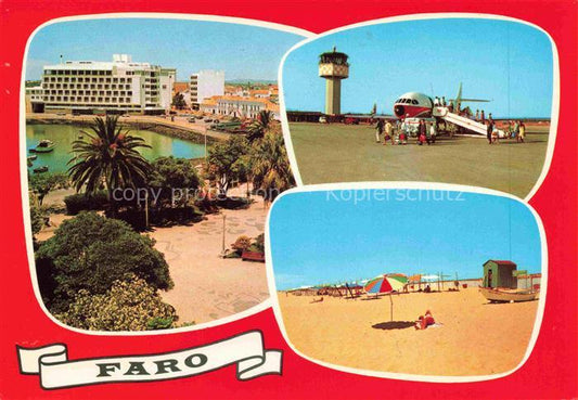 74003261 Faro Portugal Hotel Tower Flugplatz Strand