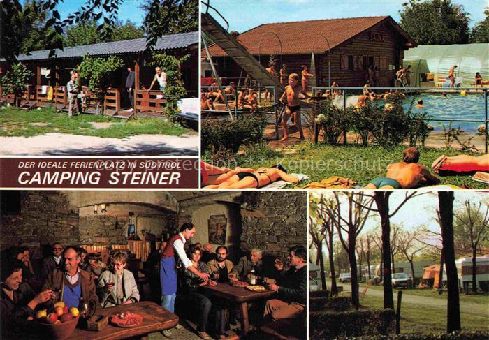 74003301 Leifers Laives Bozen Suedtirol IT Camping Steiner Schwimmbad Gaststube