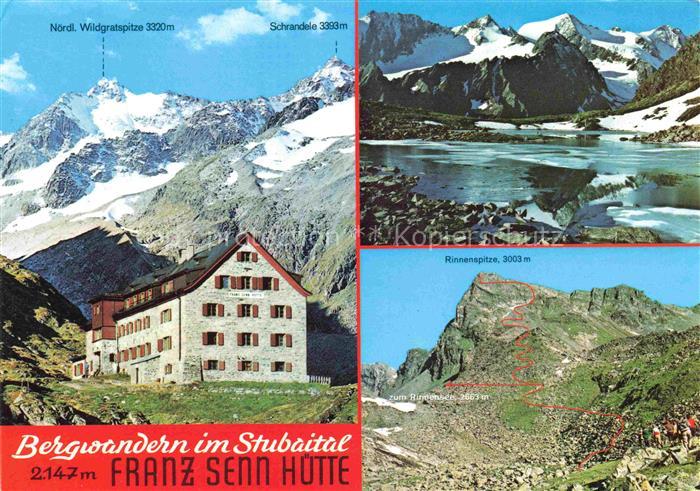 74003343 Neustift  Stubaital Tirol AT Franz-Senn-Huette Bergwandern im Stubaital