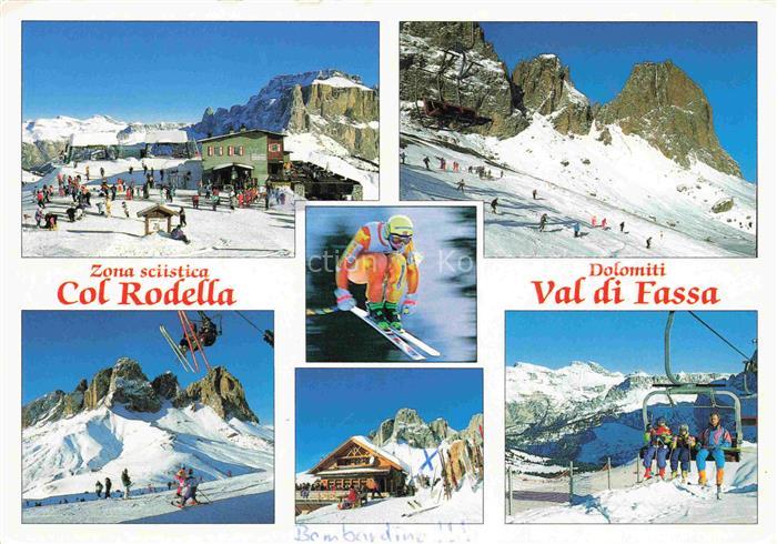 74003550 Val di Fassa Dolomiti Funivia Campitello Zona sciistica Col Rodella