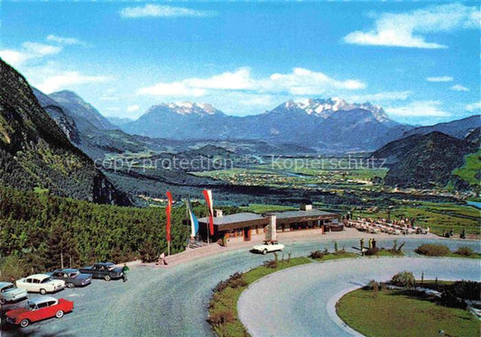 74003608 Kanzelkehre Tirol Neue Achenseestrasse Panorama mit Kaisergebirge