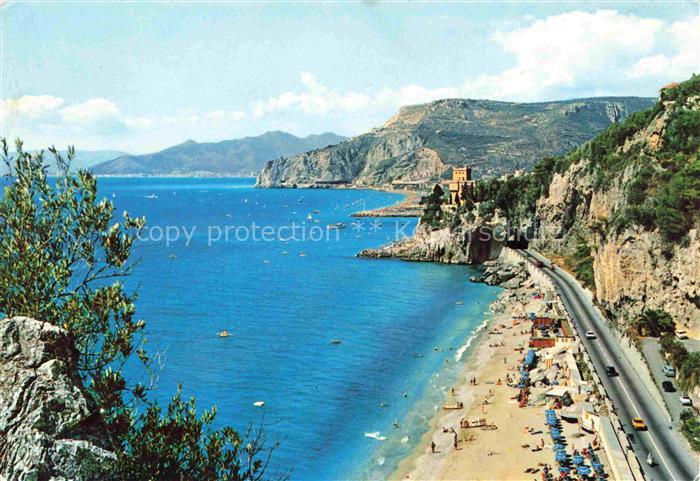 74003714 FINALE LIGURE IT Panorama Riviera delle Palme Spiaggia di levante e Cas