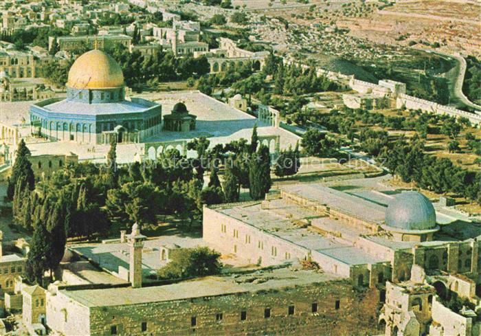 74003747 Jerusalem Yerushalayim Israel Temple area from the air