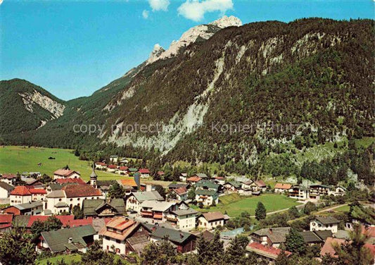 74003764 Scharnitz Panorama Ferienort am Fusse von Karwendel- und Wettersteingeb