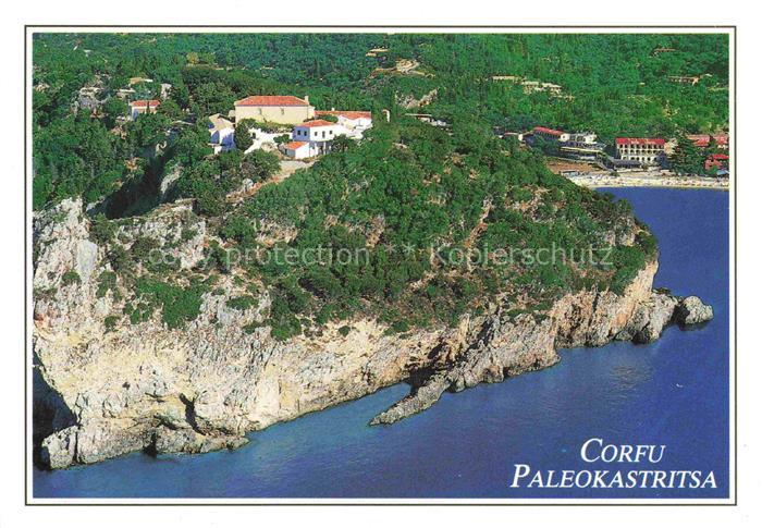 74003860 Paleokastritsa Korfu Corfu Greece Fliegeraufnahme