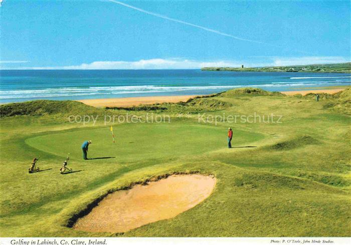 74003863 Lahinch Clare County Irlande Terrain de golf sur la côte atlantique