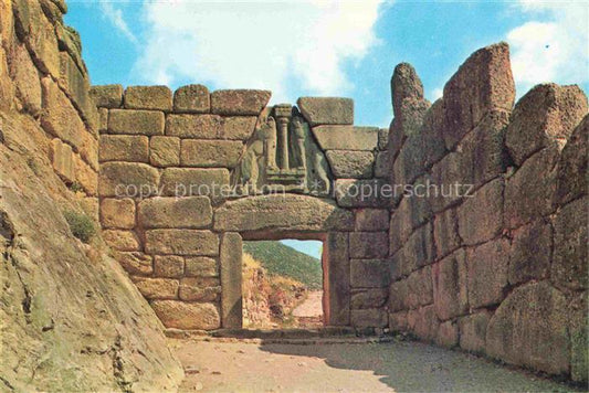 74003871 Micenas Micene Mycenae Mikene Grèce Porte des Lions Loewentor ruines d'un