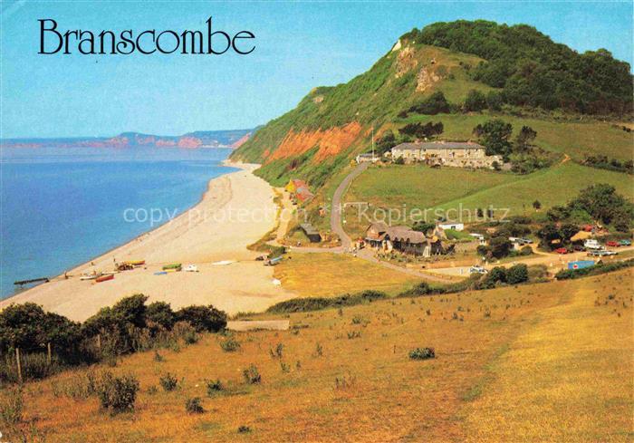 74003874 Branscombe Devon UK plage panoramique