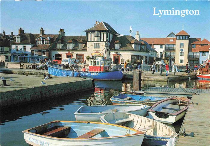 74003875 Ville de Lymington New Forest Hampshire UK Town Quay Harbour