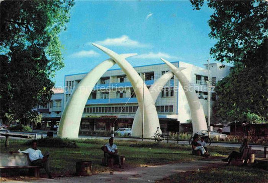 74004379 Mombasa Kenya Arch of Tusks Kilindini Road