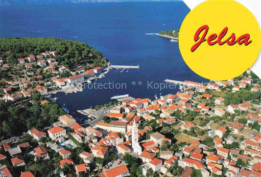 74004592 Jelsa Croatia Fliegeraufnahme