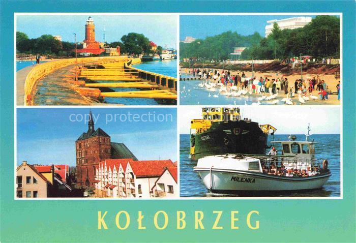 74004775 KOLOBRZEG Kolberg Ostseebad PL Port Plaza Starowka Milenka Fahrgastschi