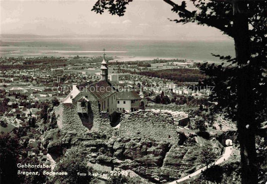 74004885 Bregenz Vorarlberg Bodensee Gebhardsberg Burg Hohenbregenz Wallfahrtski