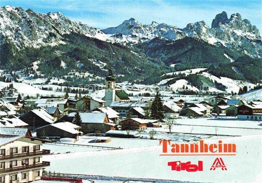 74005079 Tannheim 1097m Tirol AT Panorama Wintersport-Eldorado Blick gegen Rote