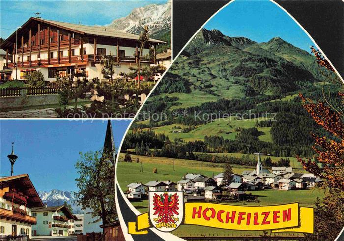 74004012 Hochfilzen Hotel Kirche Panorama