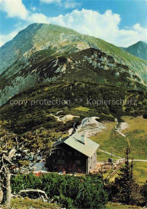 74004019 Stahlhaus 1731m Torrenerjoch AT Fliegeraufnahme mit Schneibstein