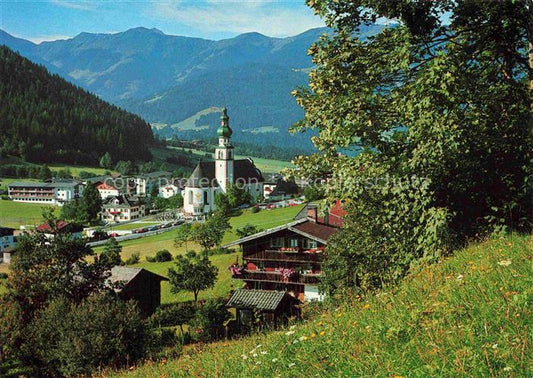 74004689 Oberau  Wildschoenau Tirol AT Panorama mit Kirche